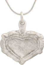LARGE VIKING/SCANDINAVIAN HEART PENDANT NECKLACE, 11TH-12TH CENTURY AD - Picardi Jewelry