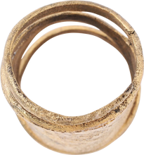 SUPERB VIKING COIL RING, 10TH-11TH CENTURY AD, SIZE 8 ¾-9 - Picardi Jewelry