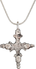 MEDIEVAL CHRISTIAN CROSS NECKLACE C.800-1000 AD - Picardi Jewelry