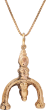 VIKING LUNAR PENDANT NECKLACE, 9TH-10TH CENTURY - Picardi Jewelry