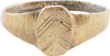 MEDIEVAL ENGLISH RING, 6th-12th CENTURY, SIZE 9 1/2 - Picardi Jewelry