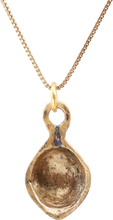 ANCIENT ROMAN SHELL PENDANT NECKLACE C.100-350 AD - Picardi Jewelry