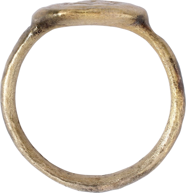 Roman Christian Ring, 2nd-4th Century Ad, Size 7 1 2 - Picardi Jewelers