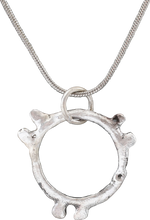 CELTIC PROSPERITY RING NECKLACE, C.300-100 BC - Picardi Jewelry