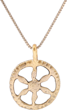 ROMAN WHEEL OF FORTUNE AMULET NECKLACE, 2ND-5TH CENTURY AD - Picardi Jewelry