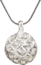 ROMAN WHEEL OF FORTUNE AMULET NECKLACE, 3RD-6TH CENTURY AD - Picardi Jewelry