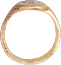 MEDIEVAL EUROPEAN CHRISTIAN RING, SIZE 8 3/4 - Picardi Jewelry