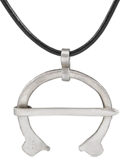 RARE VARIATION VIKING PROTECTIVE BROOCH NECKLACE, C.850-1050 AD - Picardi Jewelry