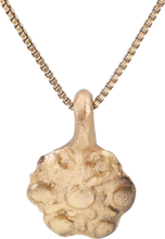 FINE ROMAN/BYZANTINE WHEEL OF FORTUNE NECKLACE, 5th-8th CENTURY AD - Picardi Jewelry