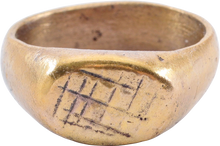 ROMAN/BYZANTINE MAN’S RING C 400-800AD, SIZE 7 - Picardi Jewelry