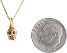 MEDIEVAL TIBETAN SKULL PRAYER BEAD - Picardi Jewelry