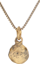 MEDIEVAL CHRISTIAN WHEEL OF FORTUNE AMULET NECKLACE, 6th-10th CENTURY AD - Picardi Jewelry