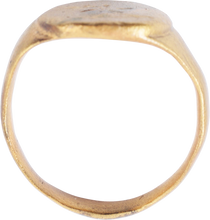 MEDIEVAL CHRISTIAN RING C.400-700 AD SIZE 5 ¾ - Picardi Jewelry
