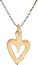 ANCIENT VIKING HEART PENDANT NECKLACE, 866-1067 AD - Picardi Jewelry
