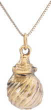 ANCIENT ROMAN SHELL PENDANT NECKLACE C.100-350 AD - Picardi Jewelry