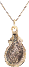 ANCIENT ROMAN SHELL PENDANT NECKLACE C.100-350 AD - Picardi Jewelry
