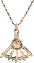 ROMAN WHEEL OF FORTUNE AMULET NECKLACE, 300-450 AD - Picardi Jewelry