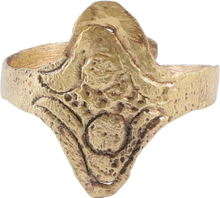RARE VIKING SHIELD RING C. 9TH-10TH CENTURY, SIZE 10 - Picardi Jewelry