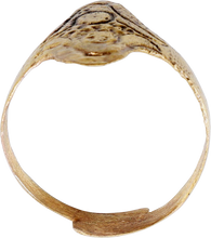 RARE VIKING SHIELD RING C. 9TH-10TH CENTURY, SIZE 10 - Picardi Jewelry