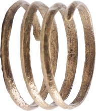 FINE VIKING COIL RING 850-1050 AD, SIZE 9 ½ - Picardi Jewelry