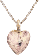 VIKING HEART PENDANT NECKLACE, C.750-850 AD - Picardi Jewelry
