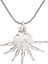 ROMAN WHEEL OF FORTUNE AMULET NECKLACE, 500-900 AD - Picardi Jewelry
