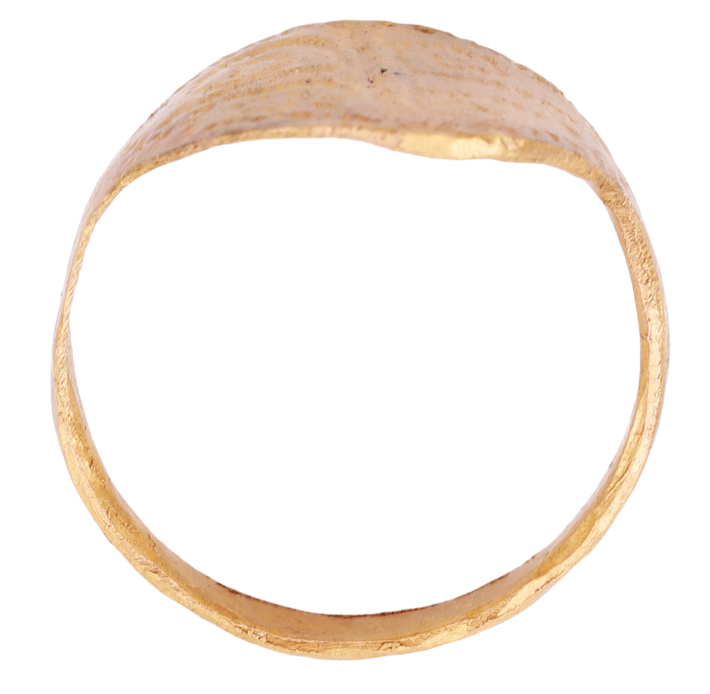 FINE VIKING WARRIOR'S SHIELD RING, 10TH-11TH CENTURY, SIZE 9 3/4