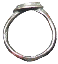 BYZANTINE WOMAN'S OR CHILD'S RING C.500 AD SIZE 4 - Picardi Jewelry