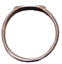 BYZANTINE WOMAN'S OR CHILD'S FUNERARY RING C.600-800 AD SIZE 4 1/4 - Picardi Jewelry