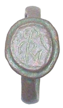 BYZANTINE/GOTHIC PILGRIM'S RING 13th CENTURY AD SIZE 3 1/2 - Picardi Jewelry