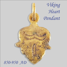 VIKING HEART PENDANT NECKLACE, C.850-950 AD - Picardi Jewelry