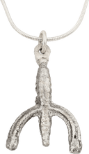 VIKING LUNAR PENDANT NECKLACE C.900-1000 AD JEWELRY - Picardi Jewelry