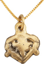 ANCIENT VIKING HEART PENDANT NECKLACE, C.850-1050 AD - Picardi Jewelry