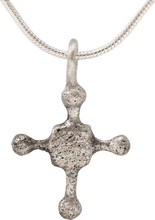 MEDIEVAL CONVERT'S CHRISTIAN CROSS NECKLACE, C.800-1000 AD - Picardi Jewelry