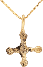 EUROPEAN CHRISTIAN CROSS NECKLACE, 9th-12th CENTURY - Picardi Jewelry