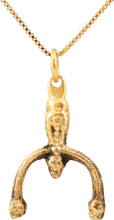 ANCIENT VIKING LUNAR PENDANT NECKLACE, C.900-1000 AD - Picardi Jewelry