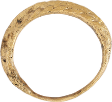 ANCIENT VIKING ROPED OR TWIST WEDDING RING, SIZE 9 - Picardi Jewelry