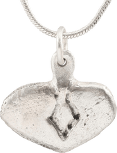 VIKING HEART PENDANT NECKLACE, C.900-1050 AD - Picardi Jewelry
