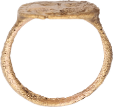ROMAN/BYZANTINE CHRISTENING OR BAPTISM RING, C. 2ND-6TH CENTURY AD SIZE 1/2 - Picardi Jewelry