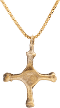 EUROPEAN CROSS NECKLACE, 9th-12th CENTURY - Picardi Jewelry