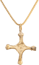 EUROPEAN CROSS NECKLACE, 9th-12th CENTURY - Picardi Jewelry