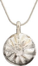 ROMAN WHEEL OF FORTUNE AMULET NECKLACE, 3RD-6TH CENTURY AD - Picardi Jewelry