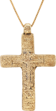 LARGE EASTERN EUROPEAN CROSS NECKLACE, 17TH-18TH C. - Picardi Jewelry