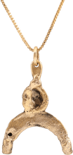 ANCIENT VIKING LUNAR PENDANT NECKLACE, C.1000 AD - Picardi Jewelry