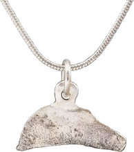 GREEK/UKRAINE BRONZE DOLPHIN PENDANT NECKLACE, 5TH-4TH CENTURY BC - Picardi Jewelry