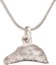 GREEK/UKRAINE BRONZE DOLPHIN PENDANT NECKLACE, 5TH-4TH CENTURY BC - Picardi Jewelry