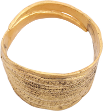 SUPERB VIKING SHIELD RING, C. 9TH-10TH CENTURY, SIZE 10 1/2 - 11 - Picardi Jewelry