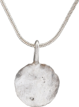 ROMAN WHEEL OF FORTUNE AMULET NECKLACE, 5TH-8TH CENTURY AD - Picardi Jewelry