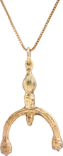 ANCIENT VIKING LUNAR PENDANT NECKLACE, C.900-1000 AD - Picardi Jewelry