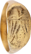 FINE MEDIEVAL EAGLE RING 10TH-15TH CENTURY AD, SIZE 9 1/4 - Picardi Jewelry
